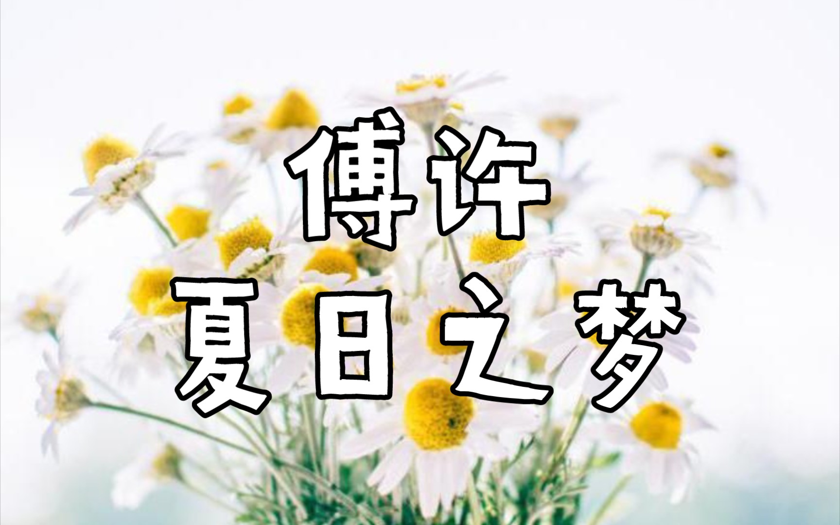 音乐分享 219.傅许 夏日之梦