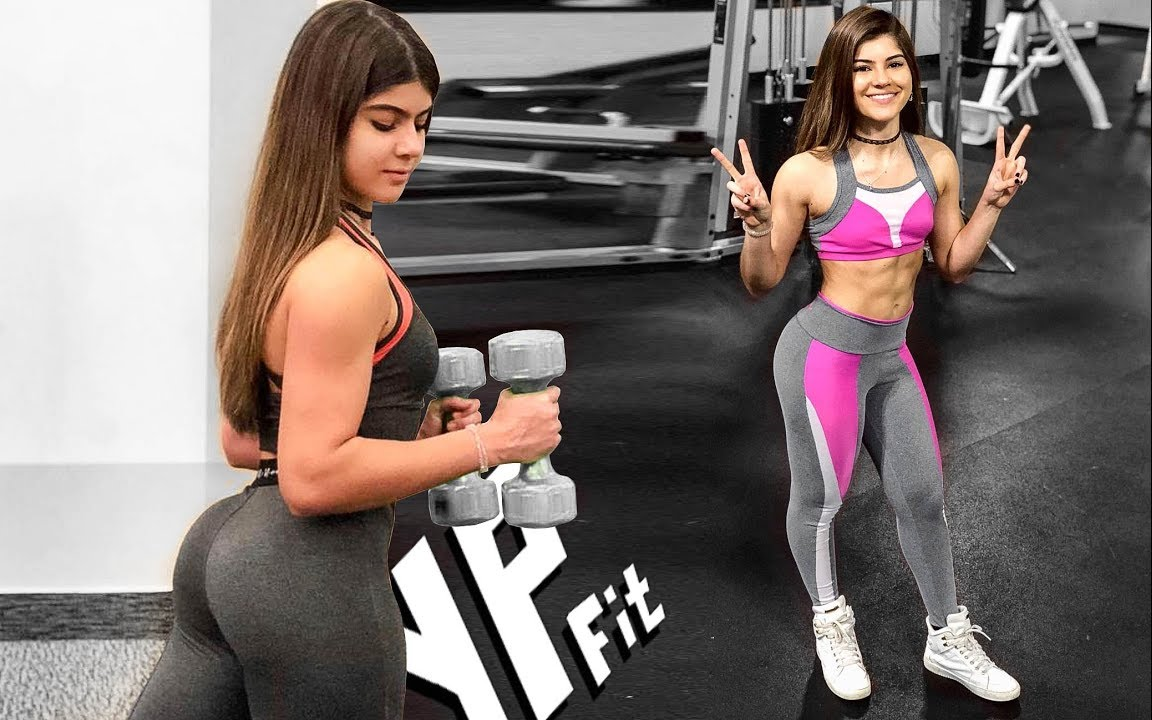 15岁的健身女模泰莎_哔哩哔哩_bilibili