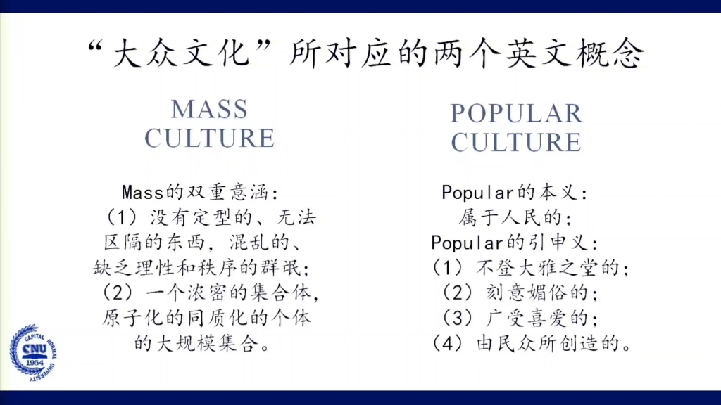 【林品】【大众文化导论】“大众文化”所对应的两个英文概念哔哩哔哩bilibili