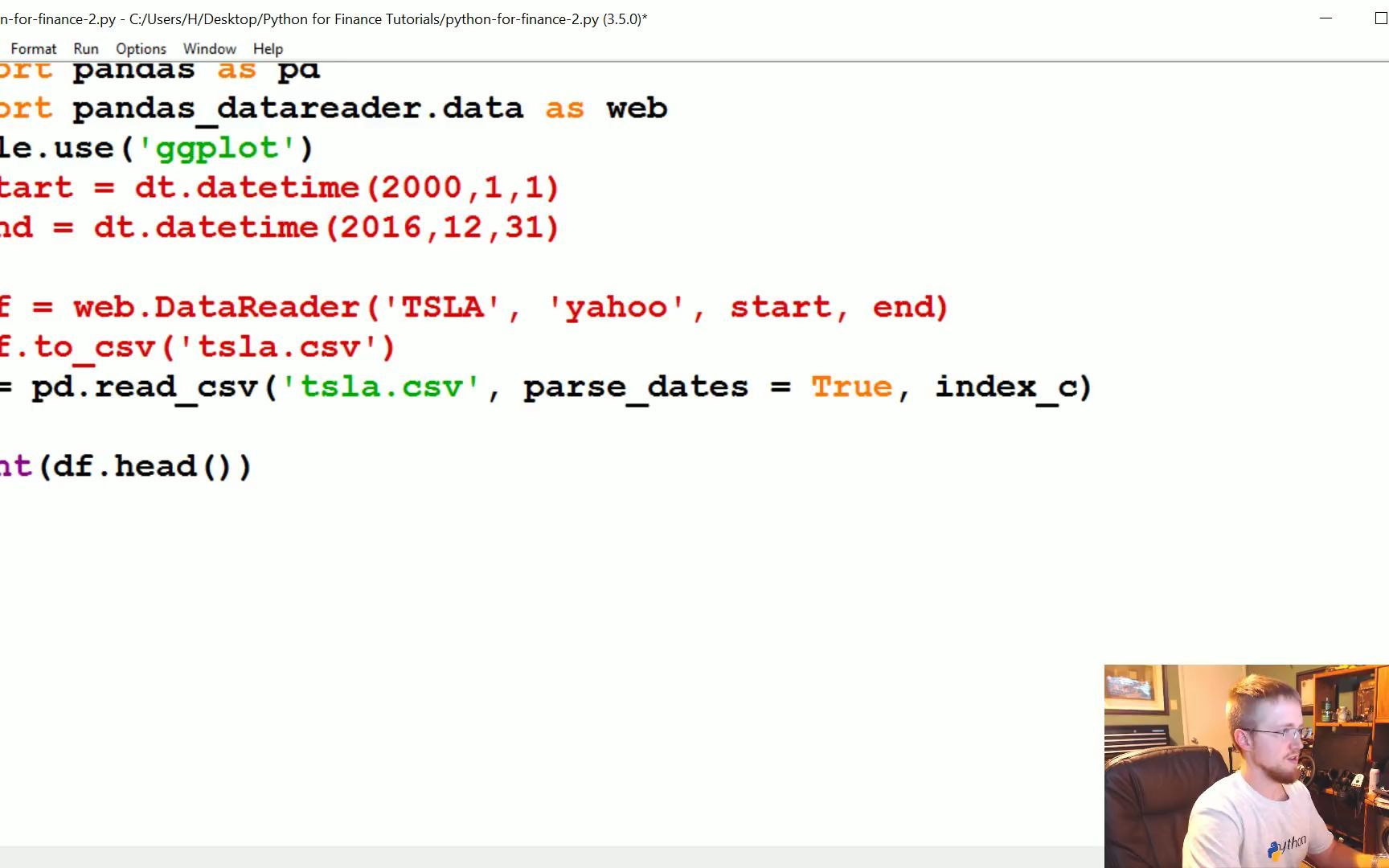 [图]Handling Data and Graphing - Python Programming for Finance p.2| 处理数据和图形 - 金融 Py