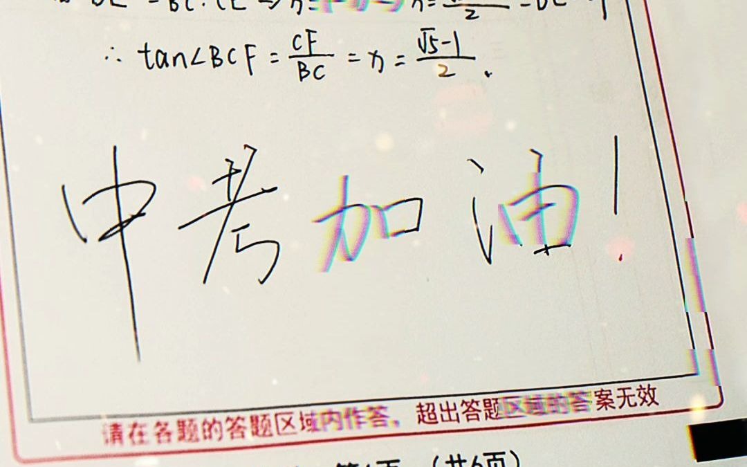 中考加油 #手写文字 #以墨言情 #学习 #成功上岸 #考试