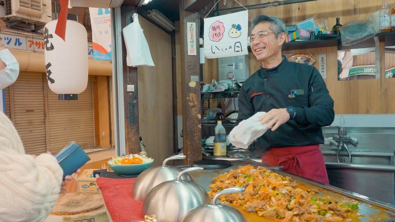 【4K】大阪街头美食:当地大人气内脏铁板烧「スタミナいちばん」美食探店 | 作者:Japanese Kitchen Tour | 机翻中文哔哩哔哩bilibili