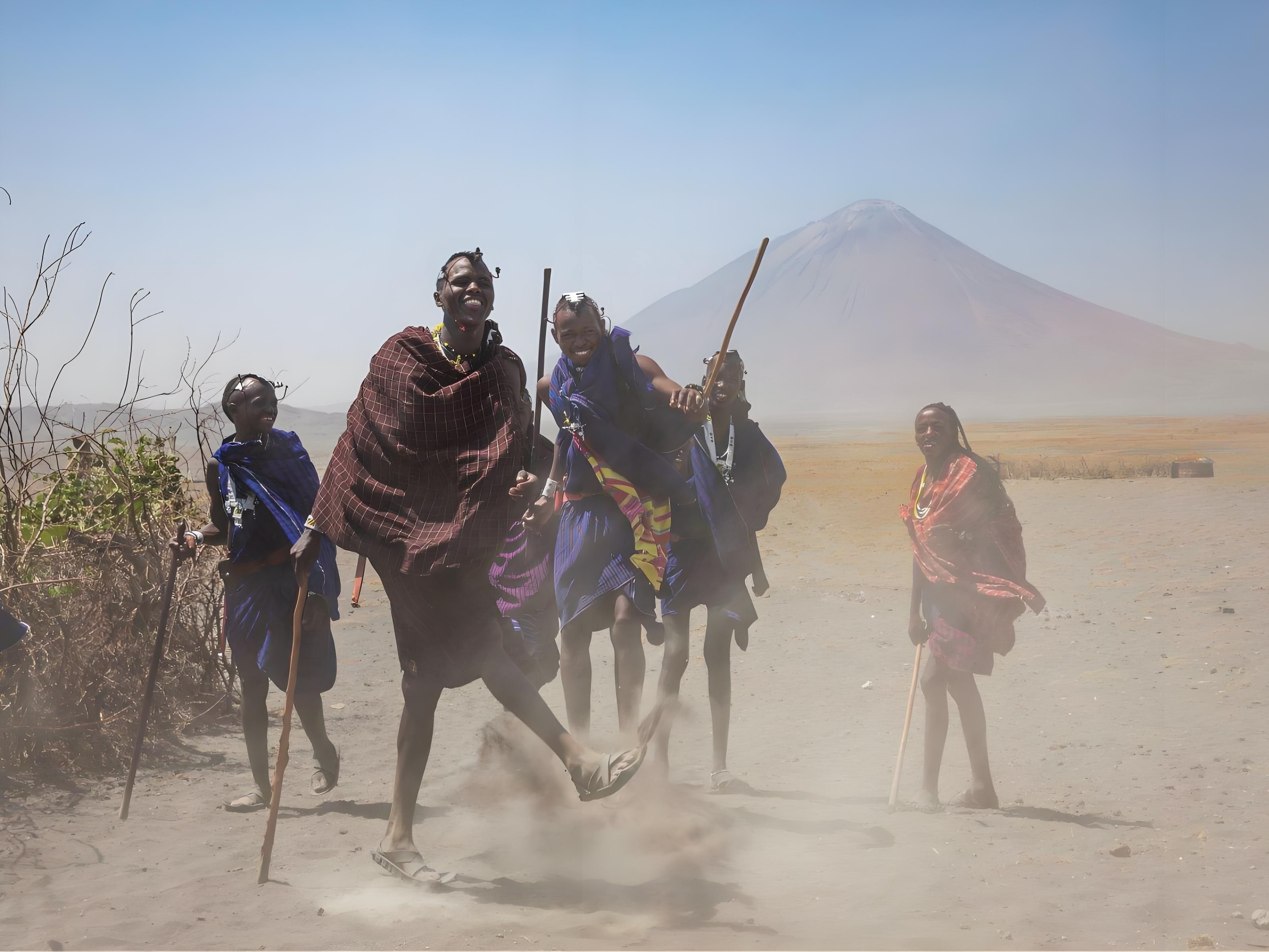 马赛人捕捉大象