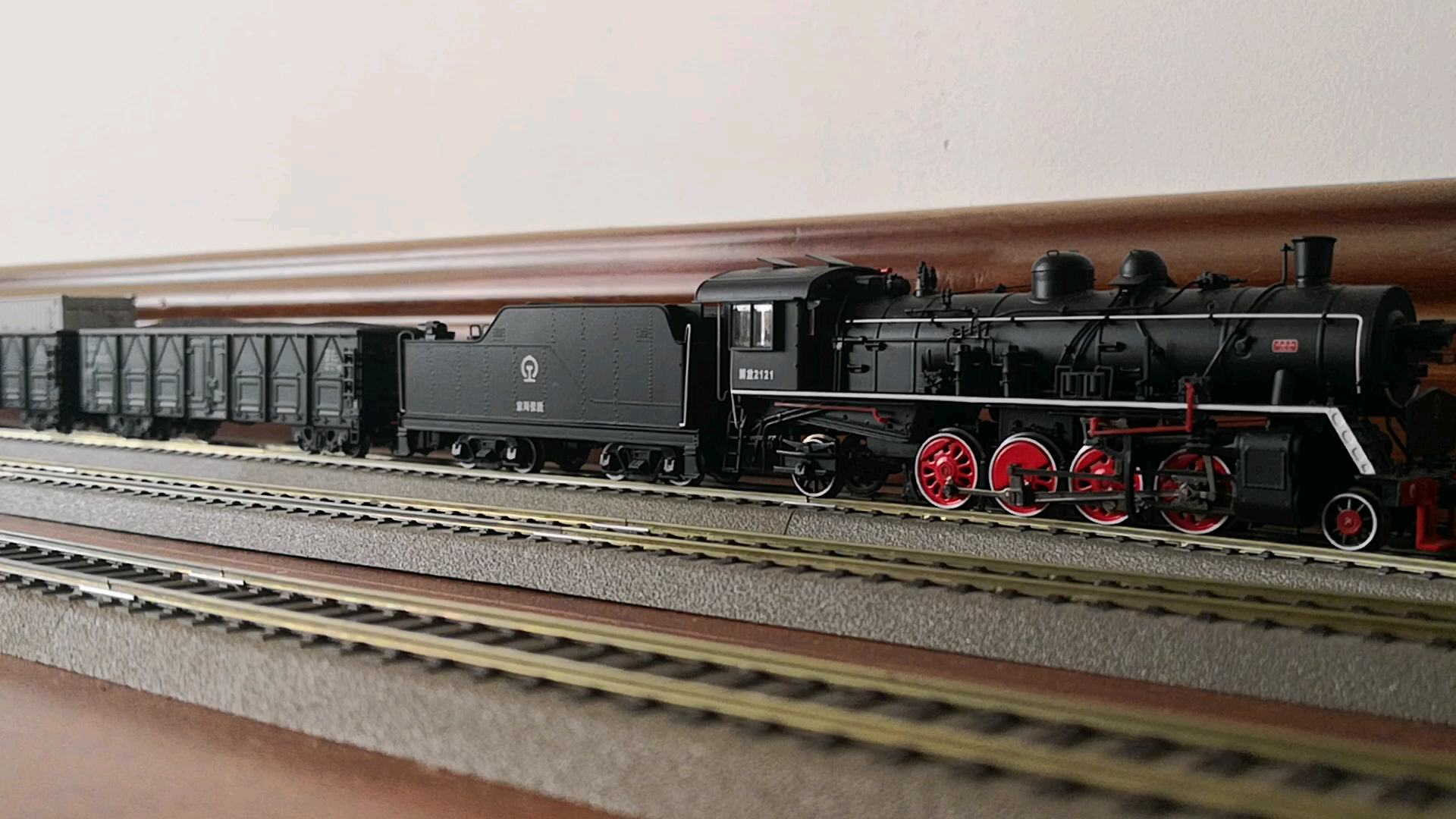 东风挂22车厢跑车