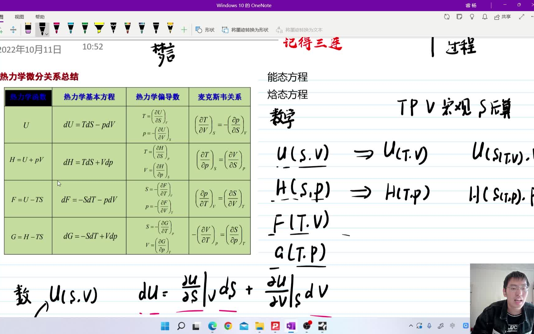 第四章 均匀物质的热力学性质(能态方程 焓态方程)哔哩哔哩bilibili