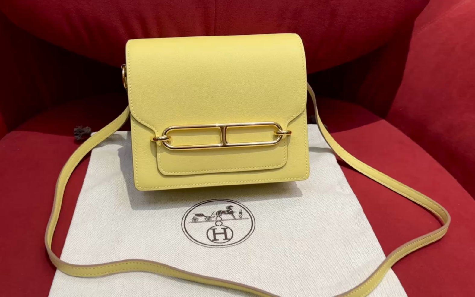 爱马仕mini roulis 猪鼻子 1z小鸡黄