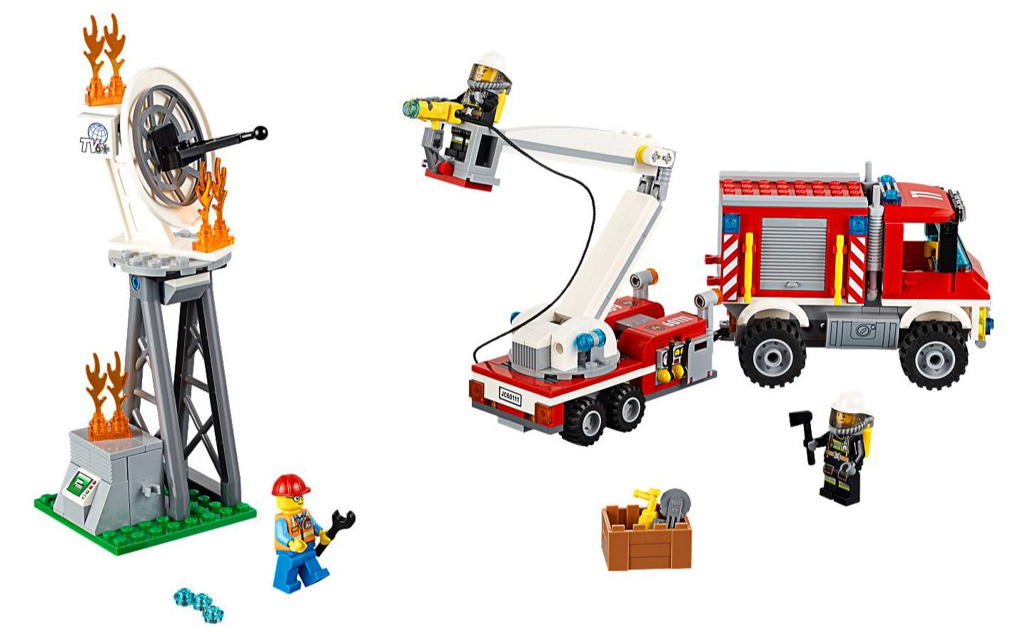 乐高lego60111城市系列重型消防车2016速拼评测