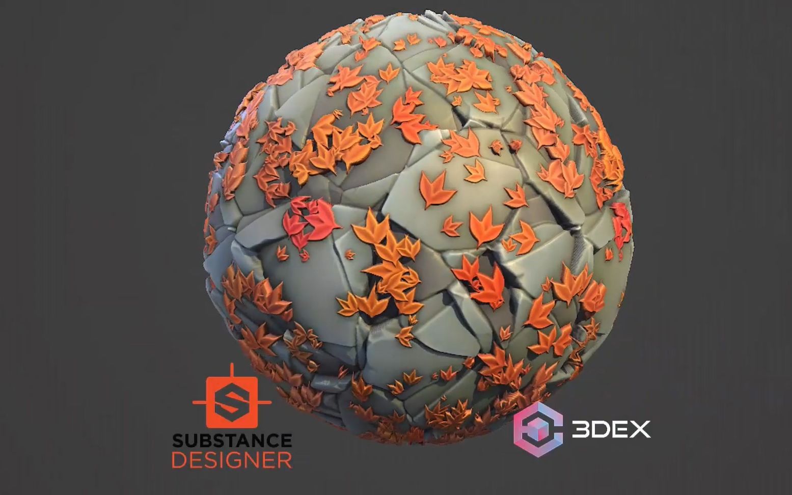 Substance Designer2020制作风格化石板+树叶哔哩哔哩bilibili