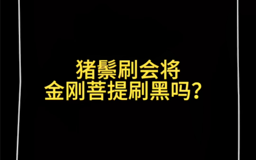 鬃毛刷会将金刚菩提刷黑吗?哔哩哔哩bilibili