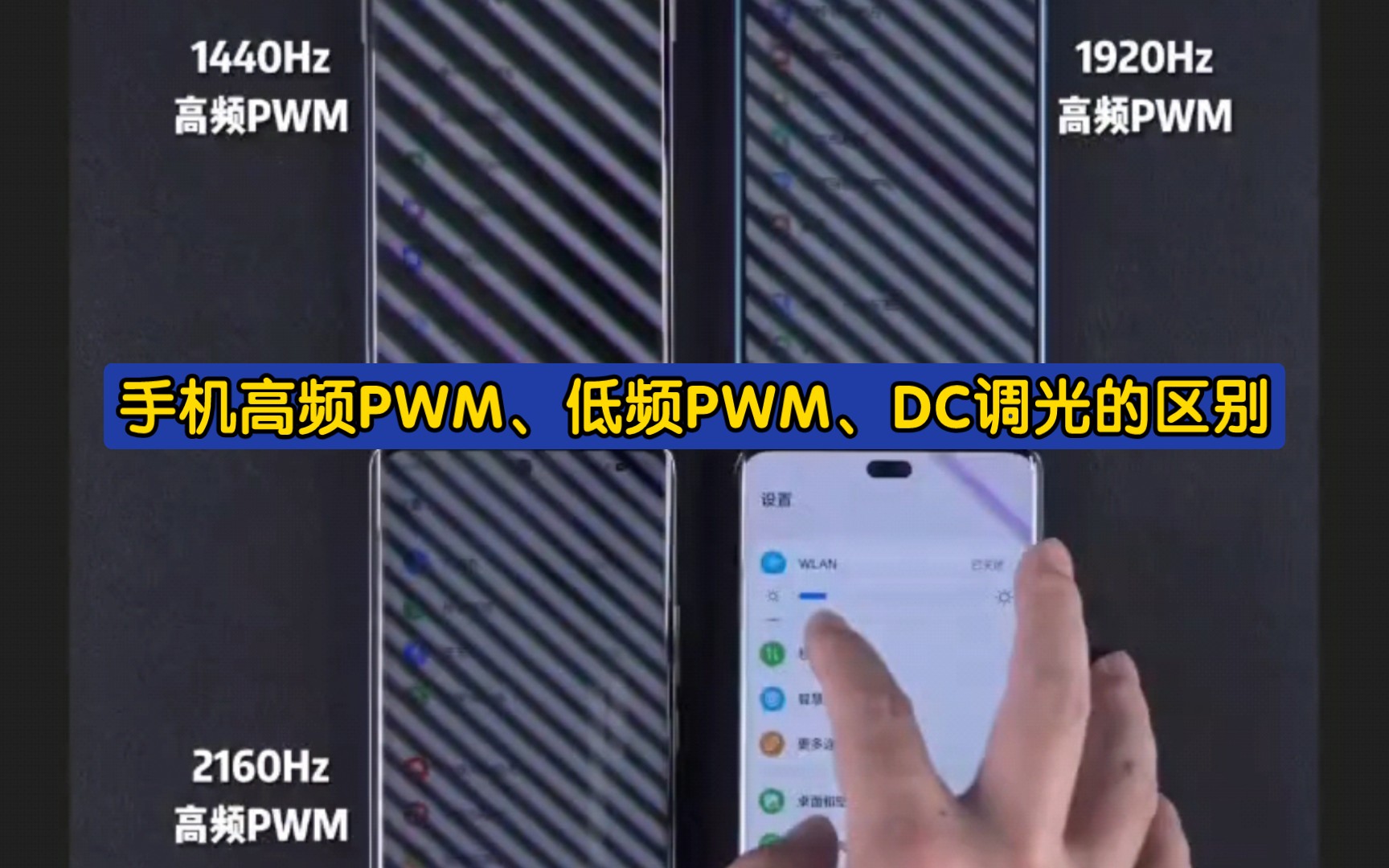 手机高频PWM、低频PWM、DC调光的区别哔哩哔哩bilibili