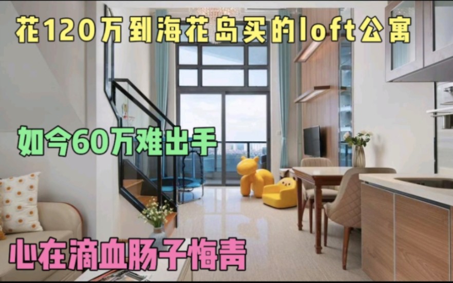 花120万到海花岛买的loft公寓,如今60万难卖,心在滴血肠子悔青哔哩哔哩bilibili