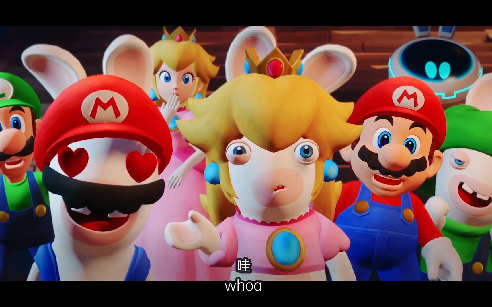 马里奥 疯狂兔子 星耀之愿:故事预告片 中英字幕