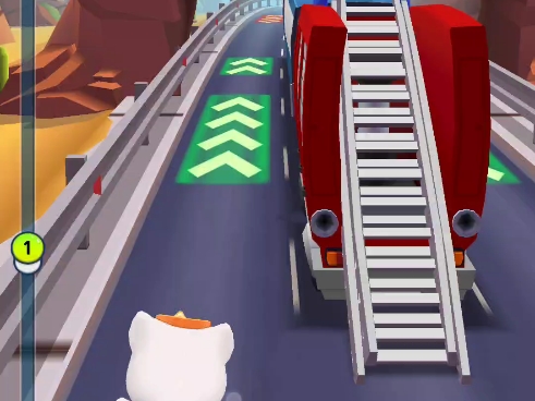 汤姆猫赛跑练习(今天完胜!