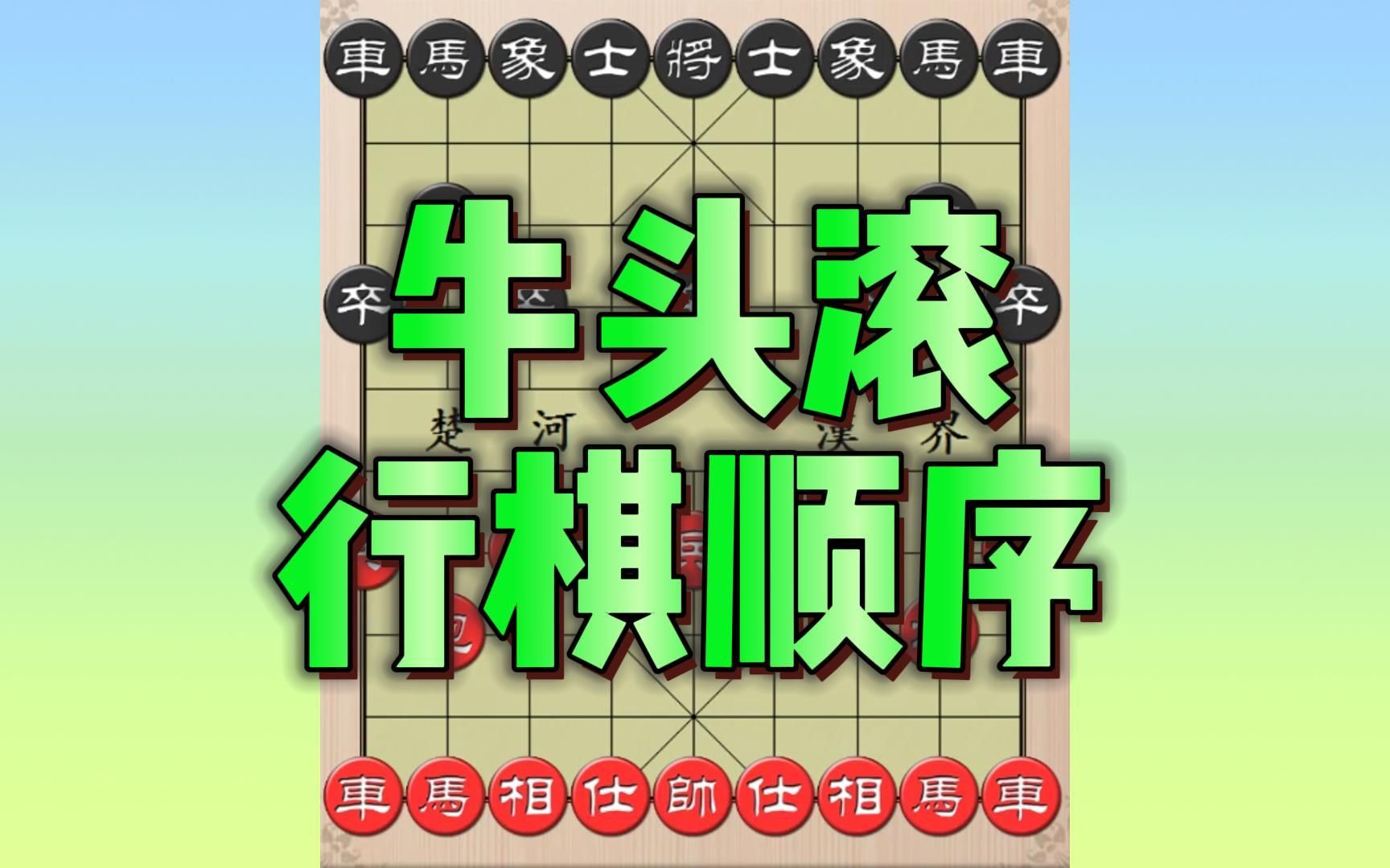 [图]牛头滚布局体系2：正确的行棋顺序#象棋#象棋布局#象棋高手