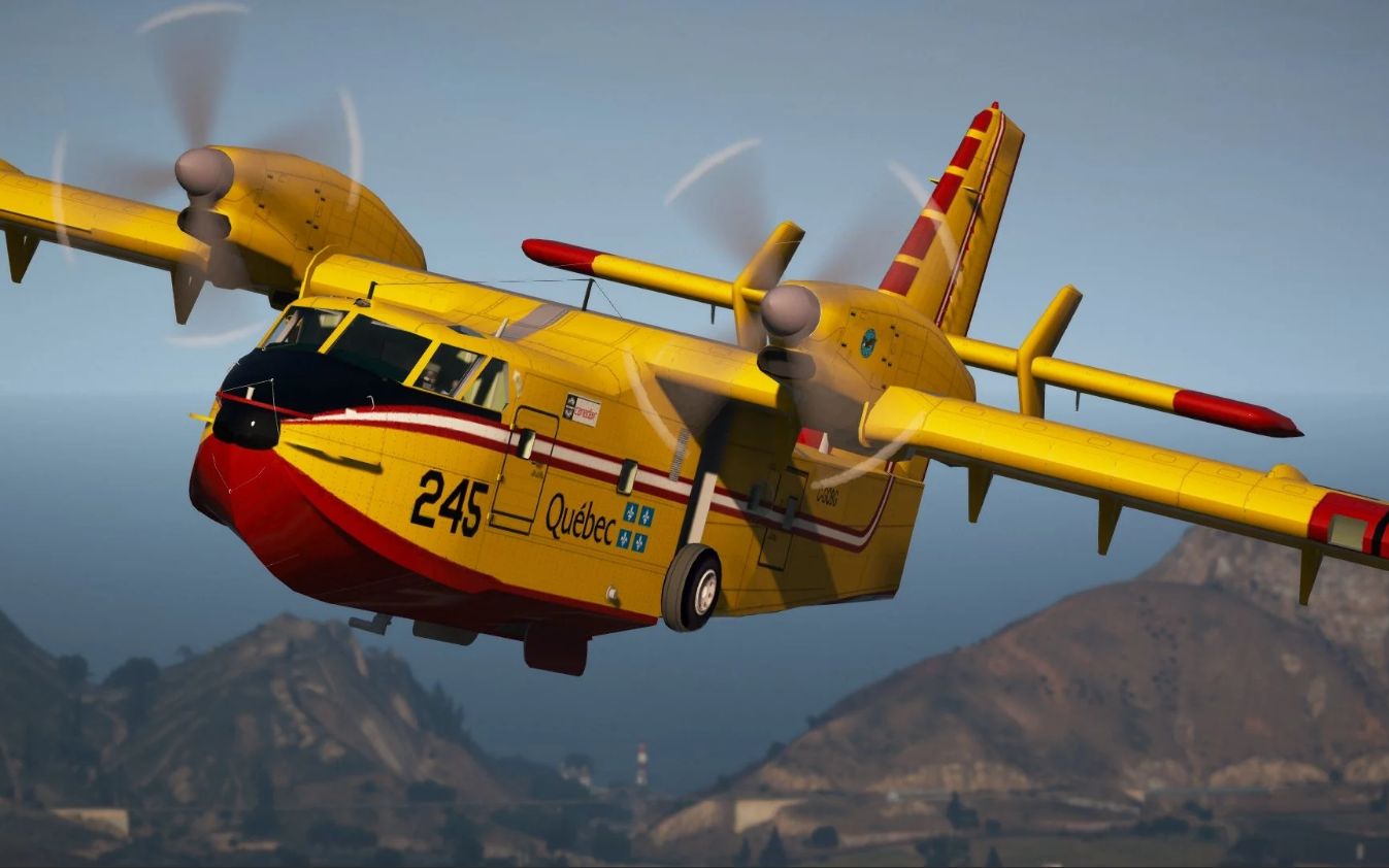 活动作品cl415消防飞机剪辑