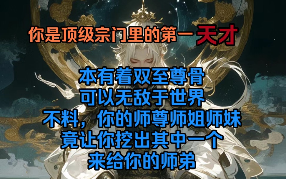 [图]你是顶级宗门里的第一天才，本有着双至尊骨可以无敌于世界。不料，你的师尊师姐师妹竟让你挖出其中一个来给你的师弟