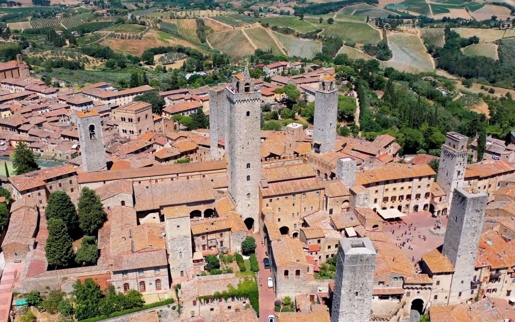 【超清意大利】漫步托斯卡纳大区小城 圣吉米那诺 (2021.