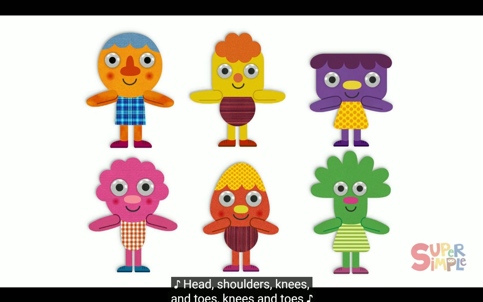 【英語啟蒙歌曲】head shoulders knees and toes