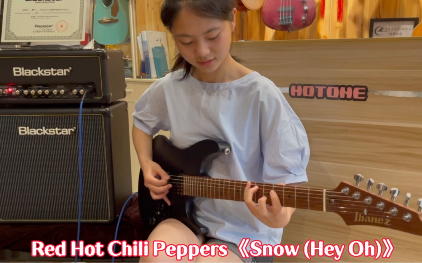 [图]红辣椒《Snow (Hey Oh)》的洗脑Riff 顺便试试AZ2402的手感😎