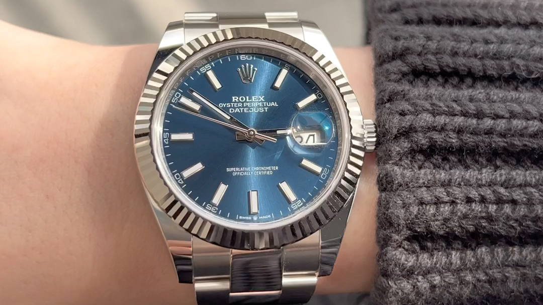 劳力士蓝条日志126334,41mm表径.