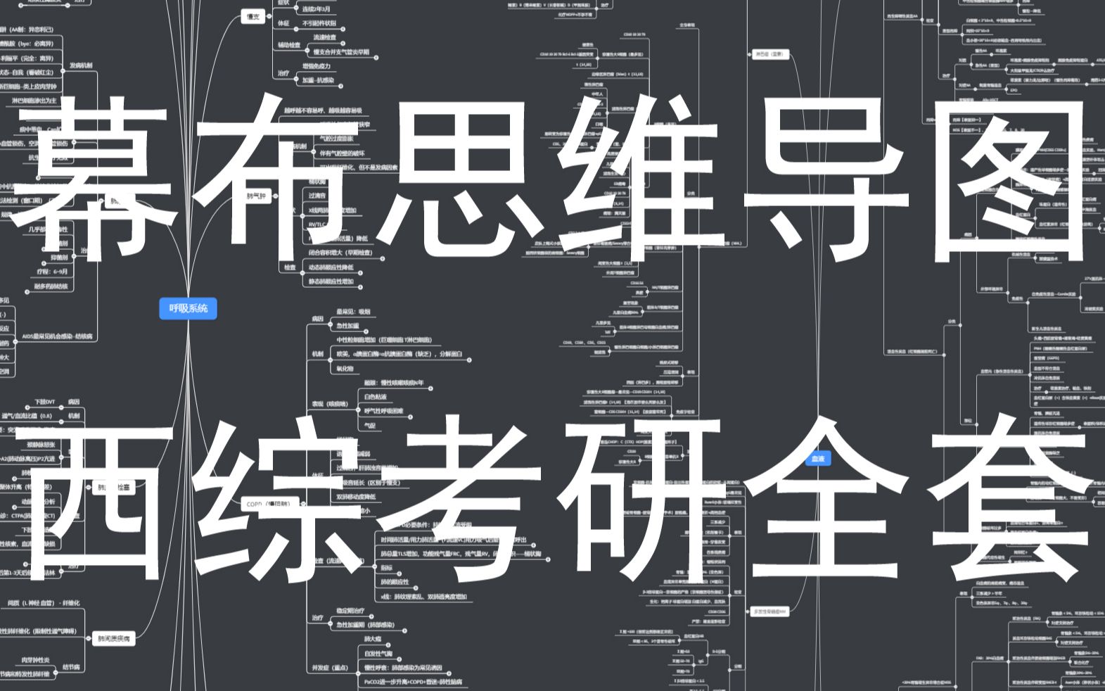 【西综全套精品思维导图领取】临床医学西医综合考研幕布思维导图(可编辑、可打印成图片、可手机PC双端同步,内科外科生理生化病理五科全)By呼...