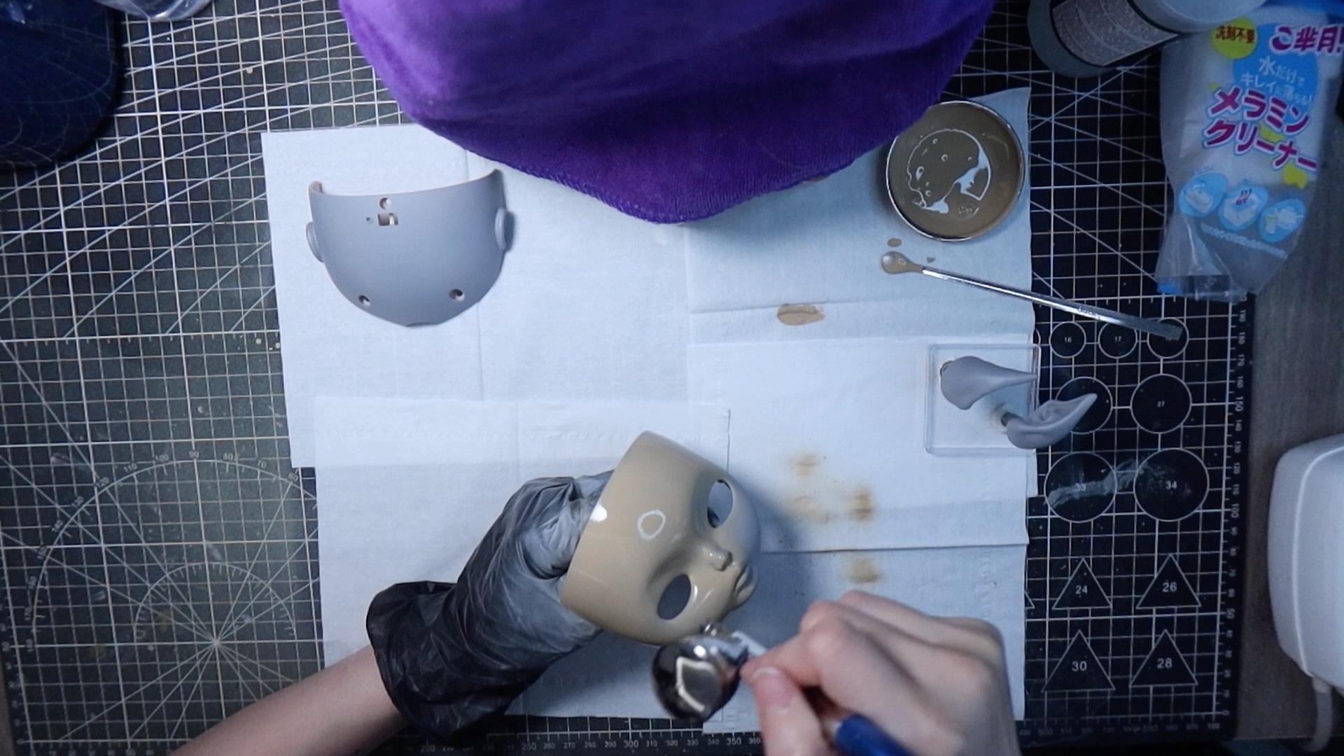 blythe小布改娃全过程|普肌补土改日烧肌