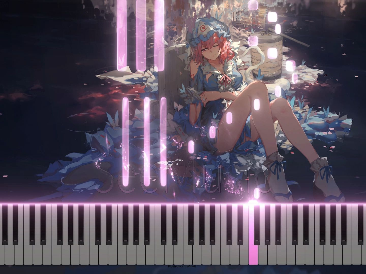 【钢琴/墨染樱】闲来无事编一个慢速墨染樱,顺便做串串烧