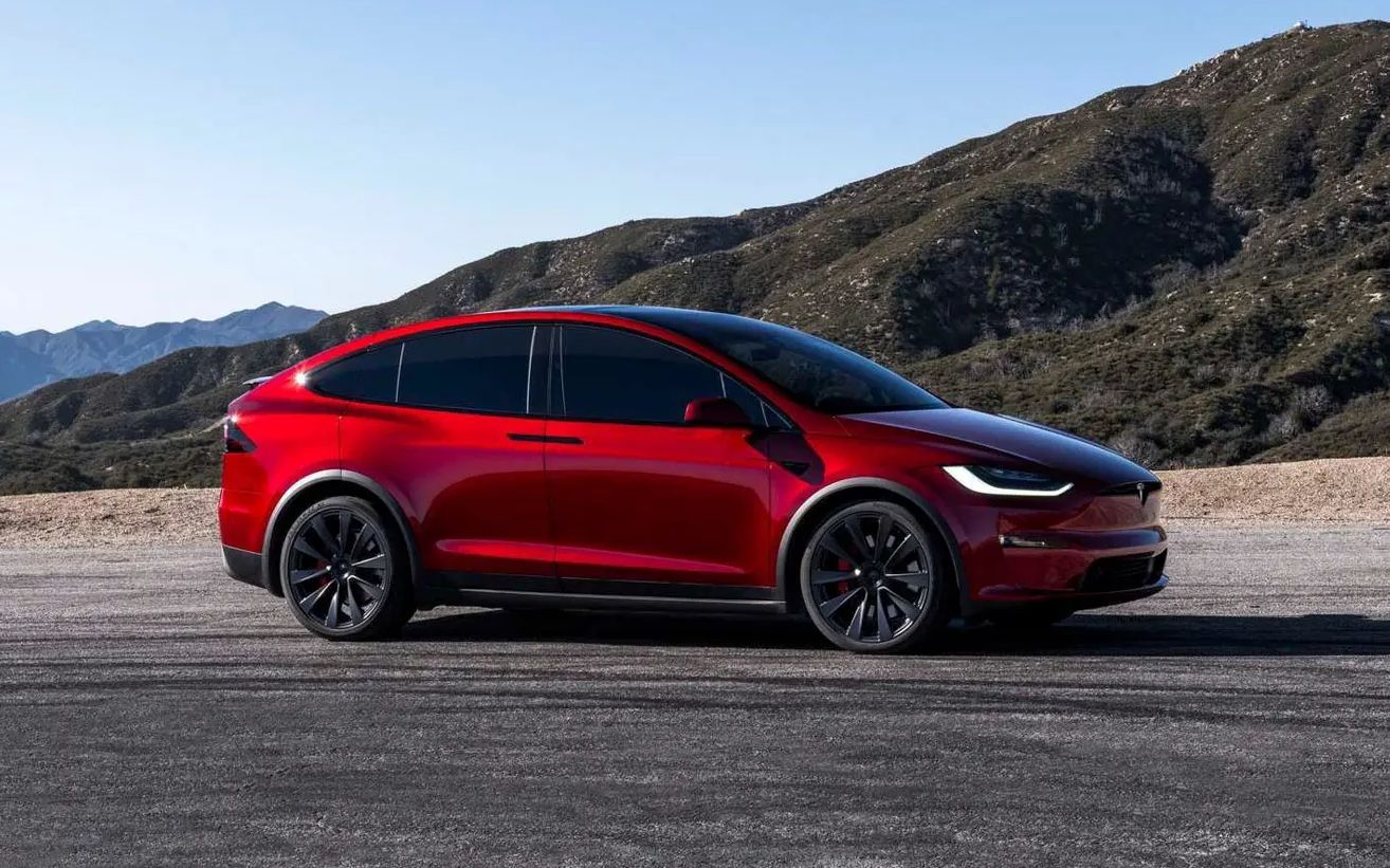 特斯拉modelx中大型纯电四驱suv到店实拍