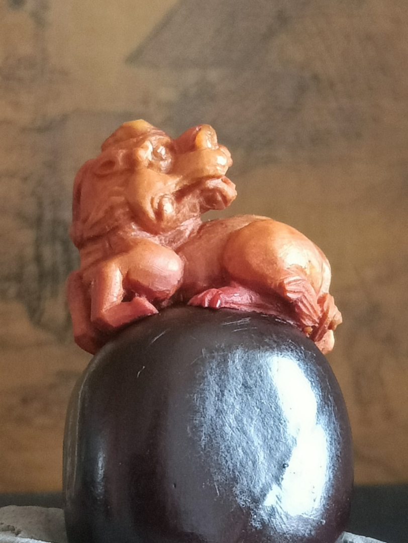 缅茄雕刻文玩神兽