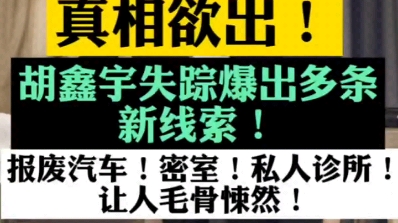 真相欲出,胡新宇失踪案有了最新的进展,汽车被埋,发现废弃化学实验室哔哩哔哩bilibili