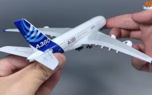 Download Video: Aviation400 空客原厂涂装A380#飞机模型#一起看飞机#空客A380#开箱#飞机#一飞钟情