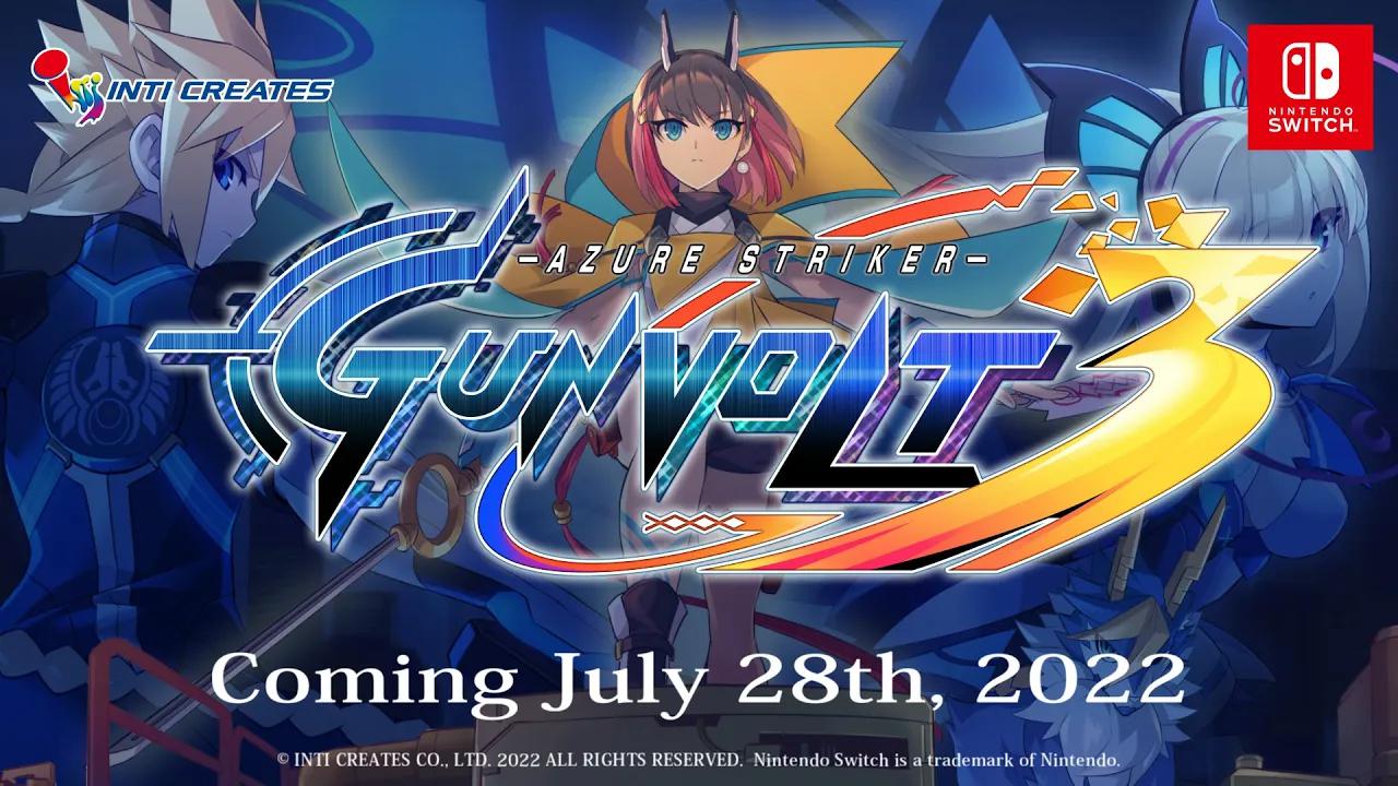 Azure Striker GUNVOLT 3  Official Premier Trailer单机游戏热门视频