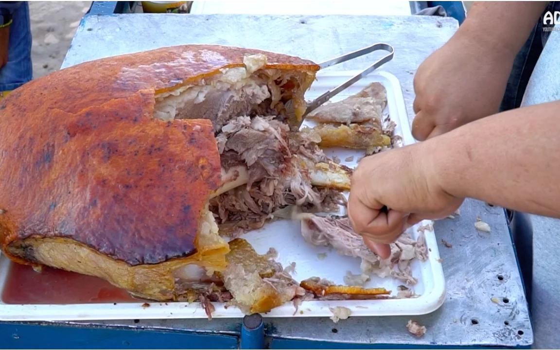 古巴的街头小吃--特立尼达岛的烤肉