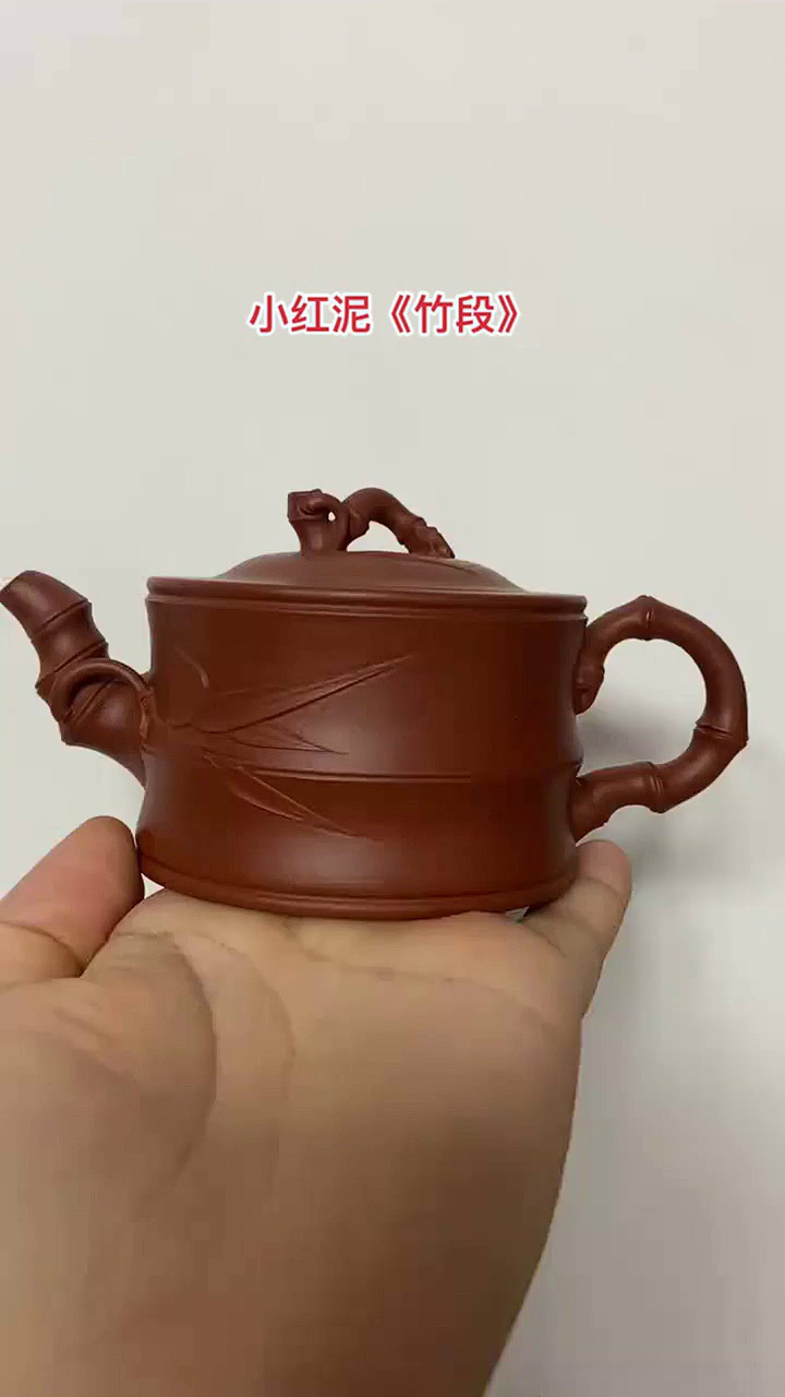 宜兴紫砂竹节茶壶