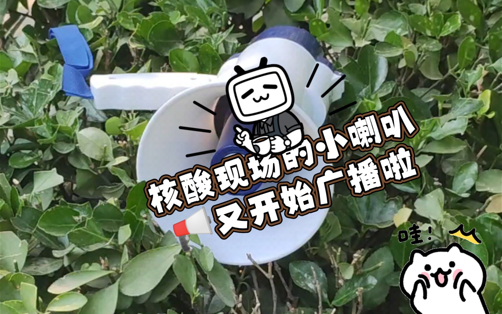 [图]核酸现场的小喇叭?又开始广播啦