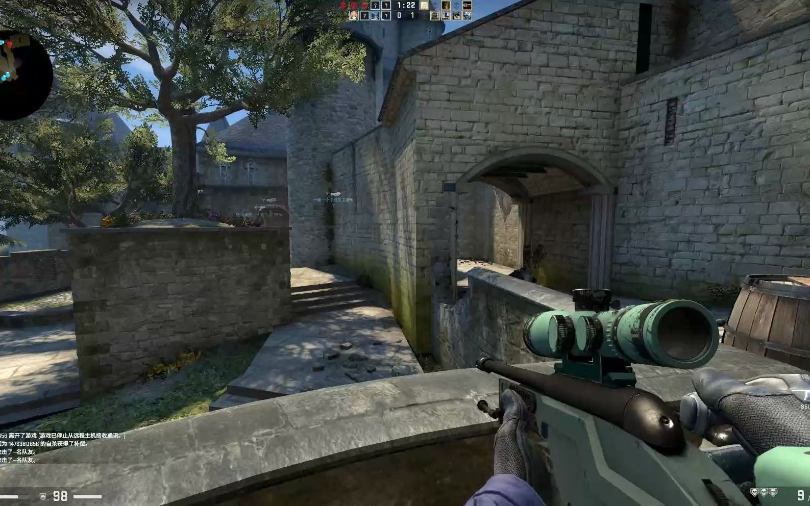 csgo休闲模式古堡激战,送你两一个甜瓜