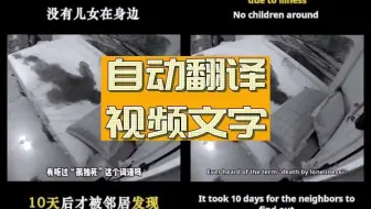 【免费】自动翻译视频内的文案，保留文字样式和位置，牛大发了