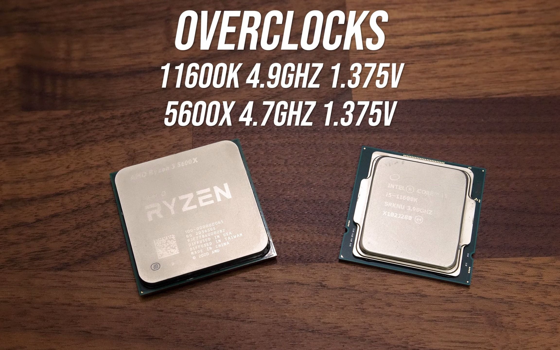 【cpu测评】英特尔11600k vs amd ryzen 5600x 对比,最佳6核芯片是?