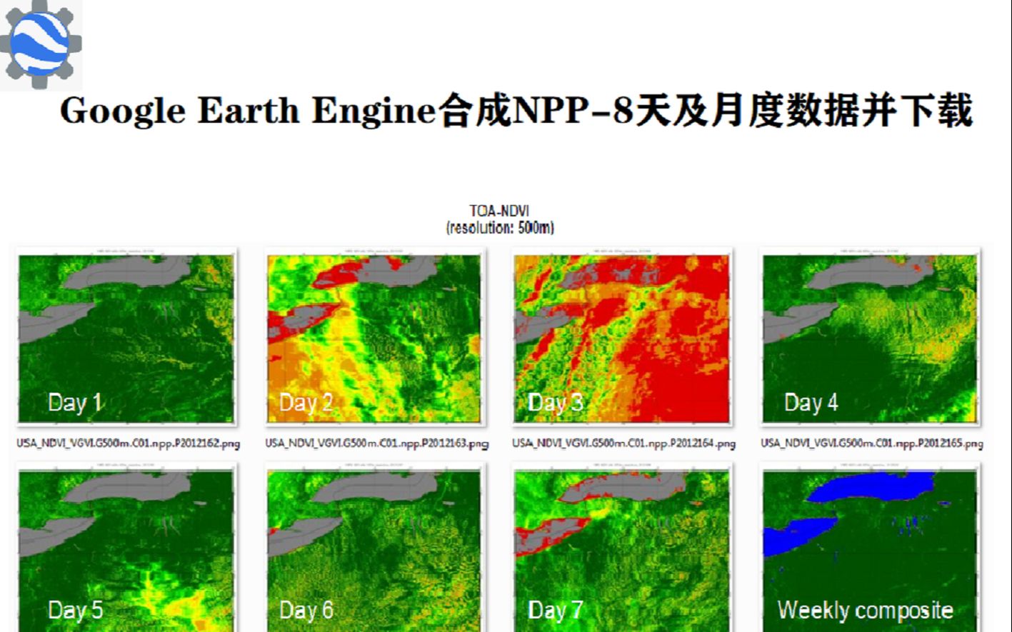 通过Google Earth Engine合成NPP8天及月度数据并下载哔哩哔哩bilibili