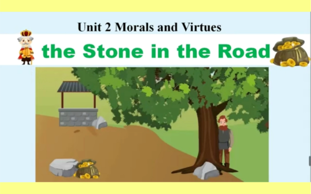 新人教版高中英语必修三unit2写作课件unit2 morals and virtues writingthe stone in the road哔哩哔哩bilibili