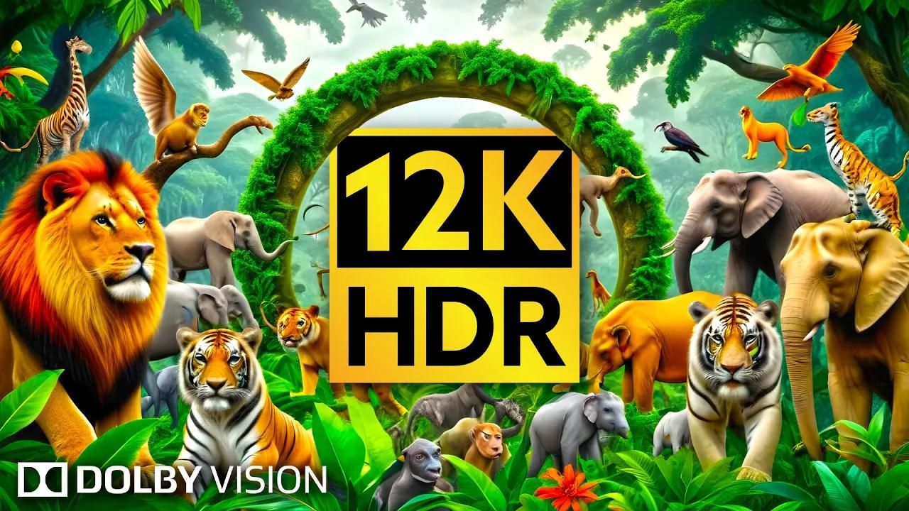 [图]野生动物世界 8K转4K HDR  I屏幕测试，极致画质|杜比视界|电视屏幕测试|手机屏幕测试