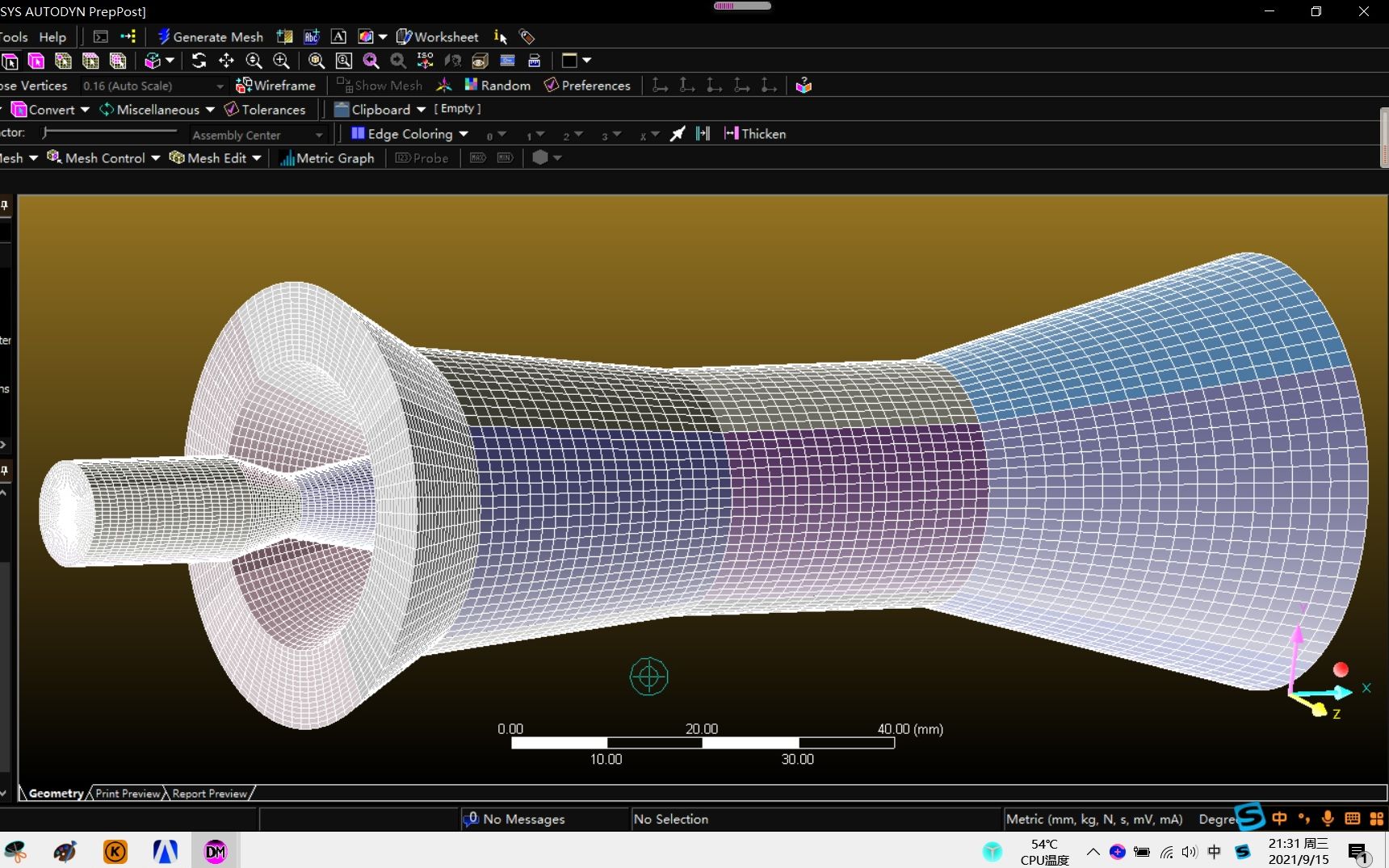 [图]ANSYS_DesignModeler_Mesh 结构化网格 新手教程解说