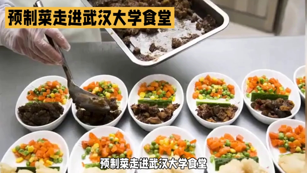 [图]预制菜走进名校武汉大学食堂，武大解释叫人失望。