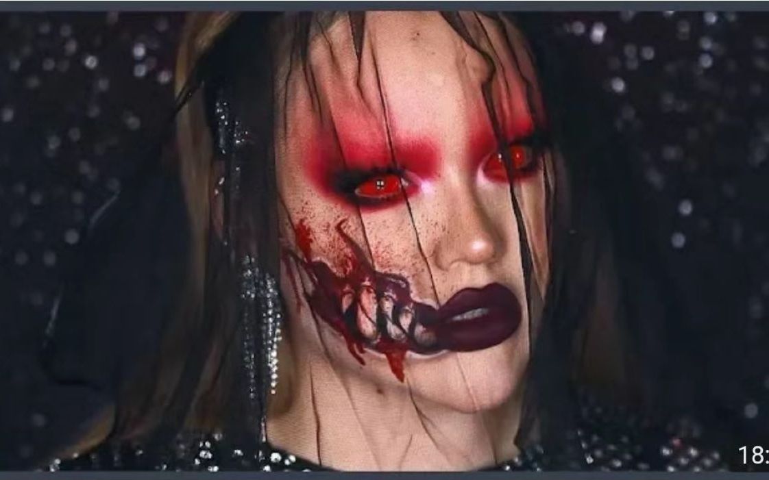 【nikkie tutorials】分享地狱新娘万圣节主题妆容