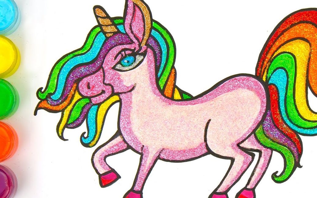 小马宝莉水彩画:动手给小马驹涂颜色,结局很漂亮