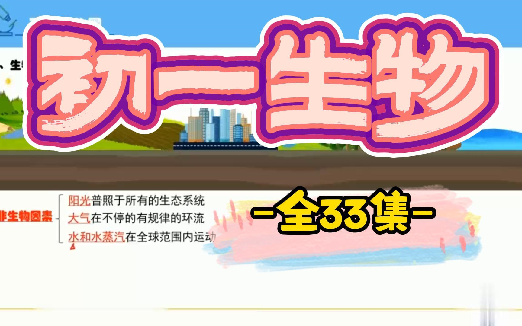 初一生物七年级生物上册 人教版 2024新版 初中生物7年级生物上册七年级上册7年级上册生物学七年级 含课件哔哩哔哩bilibili