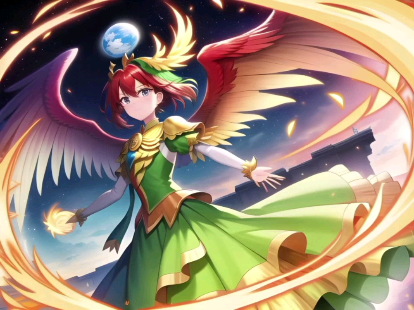 二次元?也可以是希望的延伸,土凤凰变身!很美