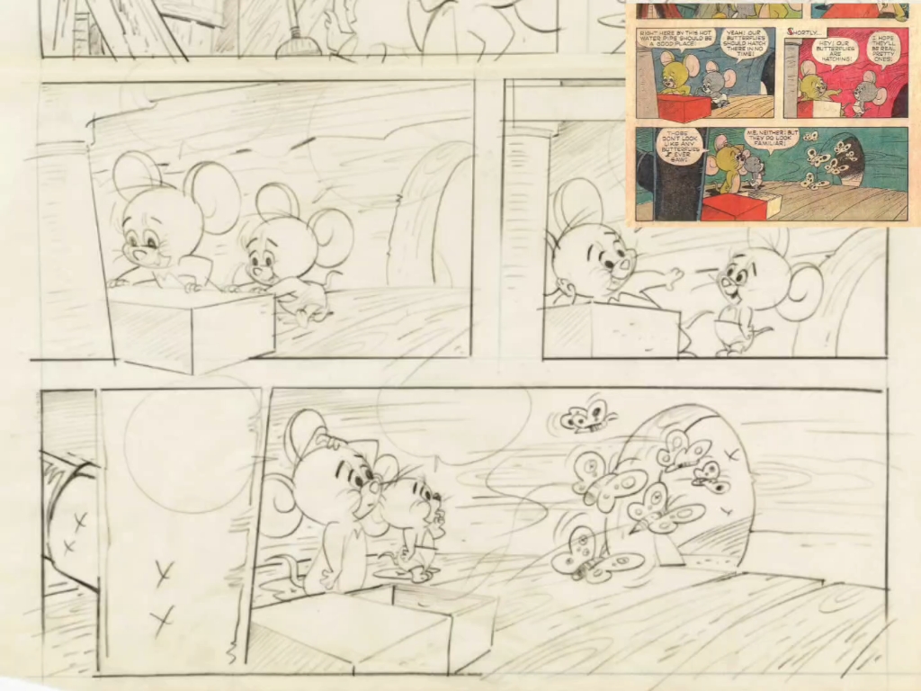 猫和老鼠手稿 Tom and Jerry漫画原稿哔哩哔哩bilibili