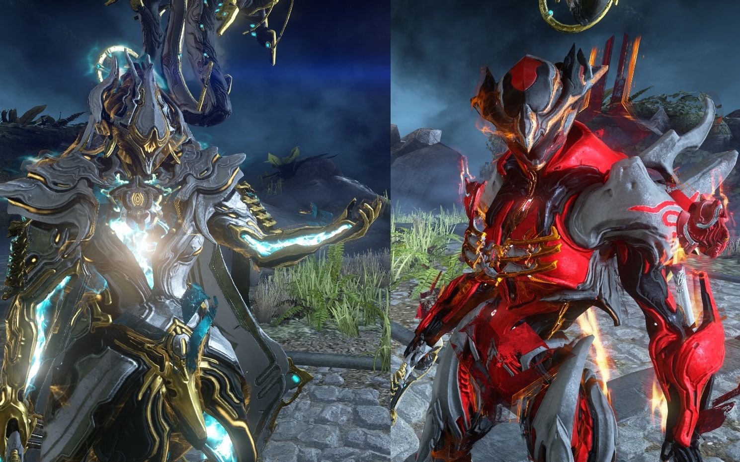 【warframe】星际战甲 女枪和电男新豪皮各3种配色分享