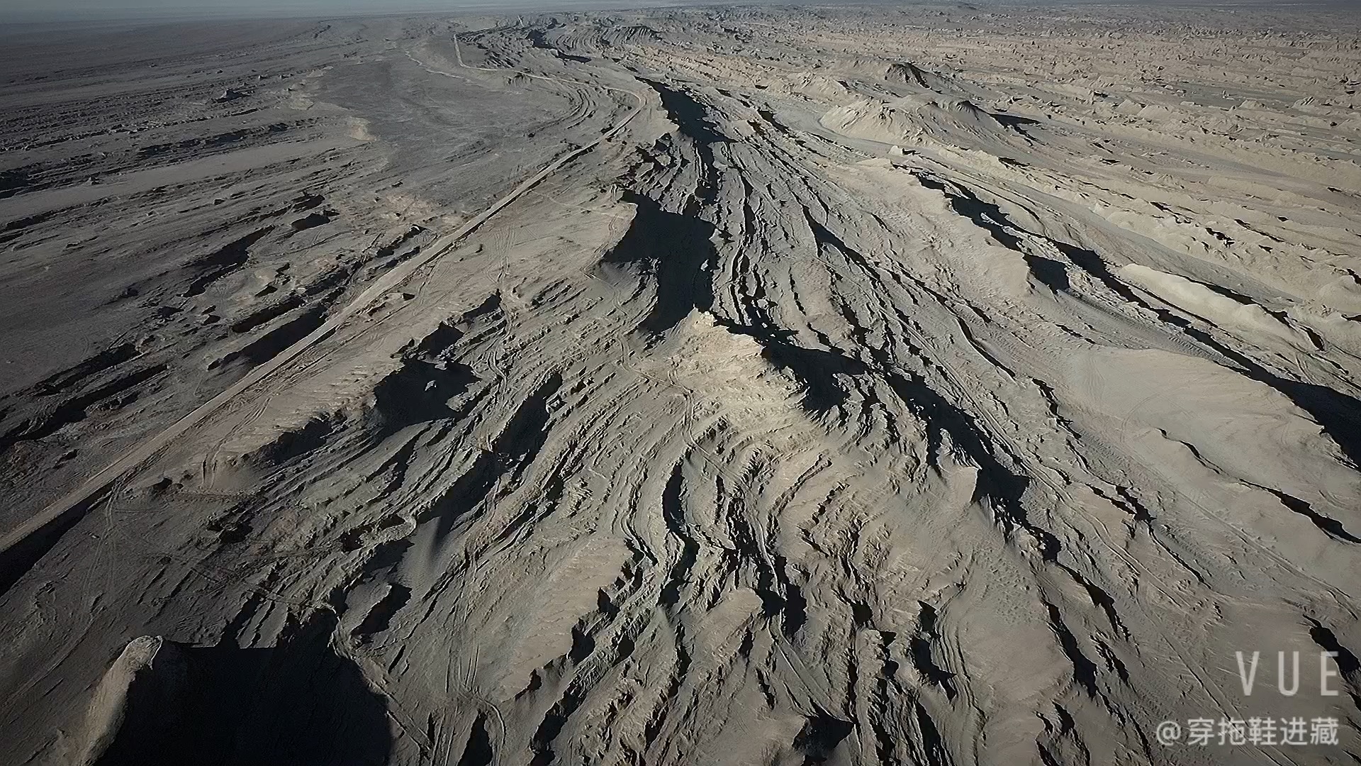 火星公路的雅丹群